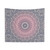 Gray and pink mandala tapestry