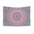 Gray and pink mandala tapestry