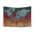 World Map Mandala Tapestry