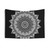 Black and White Mandala Tapestry
