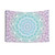 Purple Gradient Mandala Flower Tapestry