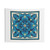Floral Blue Tapestry with Geometric Mandala Design