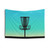 Disc Golf Basket Silhouette Tapestry