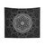 Abstract Mandala Tapestry with Lines of Force Design