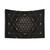 Flower of Life Black and Gold Tapestry