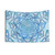 Flower of Life Lotus Tapestry in Gentle Sky Blue