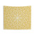 Modern single snowflake yellow tapestry