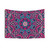 Mandala Art Tapestry with Intricate Flower and Sacred Geometry Patterns