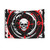 Dark Skull Mandala Tapestry in Red and Black
