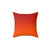Red to orange ombre sunset gradient throw pillow