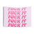 Inspirational Pink Shades Tapestry - Fuck It Motivational Wall Art