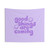 Motivational Purple Tapestry with Positive Quotes