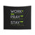Motivational Christian Tapestry with Encouraging Words