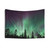Mystical Night Sky Tapestry - Glowing Stars and Aurora Borealis