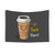 Positive Affirmations Tapestry with Coffee Teach Repeat Design