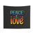 Retro Peace and Love Affirmation Tapestry