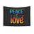 Retro Peace and Love Affirmation Tapestry