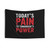 Motivational quote tapestry for overcoming pain and gaining power