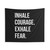 Motivational Mindfulness Quote Tapestry with Inhale Courage, Exhale Fear Design