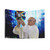 Vibrant EDM Pope Francis Tapestry Wall Hanging