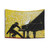 Vintage Piano Recital Illustration Tapestry