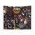 1980s Rock Bands Collage Tapestry