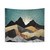 Metallic Daybreak Landscape Tapestry