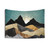 Metallic Daybreak Landscape Tapestry