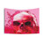 Vibrant Red Skull Tapestry Wall Art