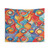 Abstract Floral Tapestry Wall Hanging