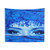 Blue Eyes Abstract Tapestry