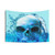 Skull in Water Tapestry Wall Hanging