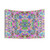 Glowing geometric tapestry with kaleidoscopic abstract art design