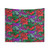 Colorful abstract tapestry wall hanging
