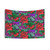 Colorful abstract tapestry wall hanging