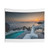 Santorini Sunset Tapestry Wall Decor