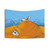 Summer Home Beach Tapestry featuring arctic foxes, seagulls, and beach scenery