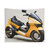 Yellow two-seater motorcycle tapestry