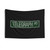 Green and White Street Sign Tapestry