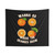 Warm Tropical Oranges Tapestry