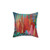 Bright Bold Red Abstract Acrylic Pillow