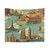 World Travel Destinations Tapestry