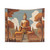 Bodh Gaya Vintage Tapestry - India Travel Art
