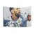 Lionel Messi Argentina Watercolor Portrait Tapestry