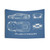 Aventador Blueprint Tapestry