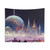 Majestic Alien Cityscape Tapestry