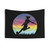 Colorful Retro Sunset Soccer Tapestry