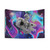 Colorful astronaut in space tapestry