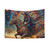 Space Rider Steampunk Fantasy Tapestry