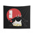 Yokozuna Sumo Wrestler Tapestry with Rising Sun and Kanji
